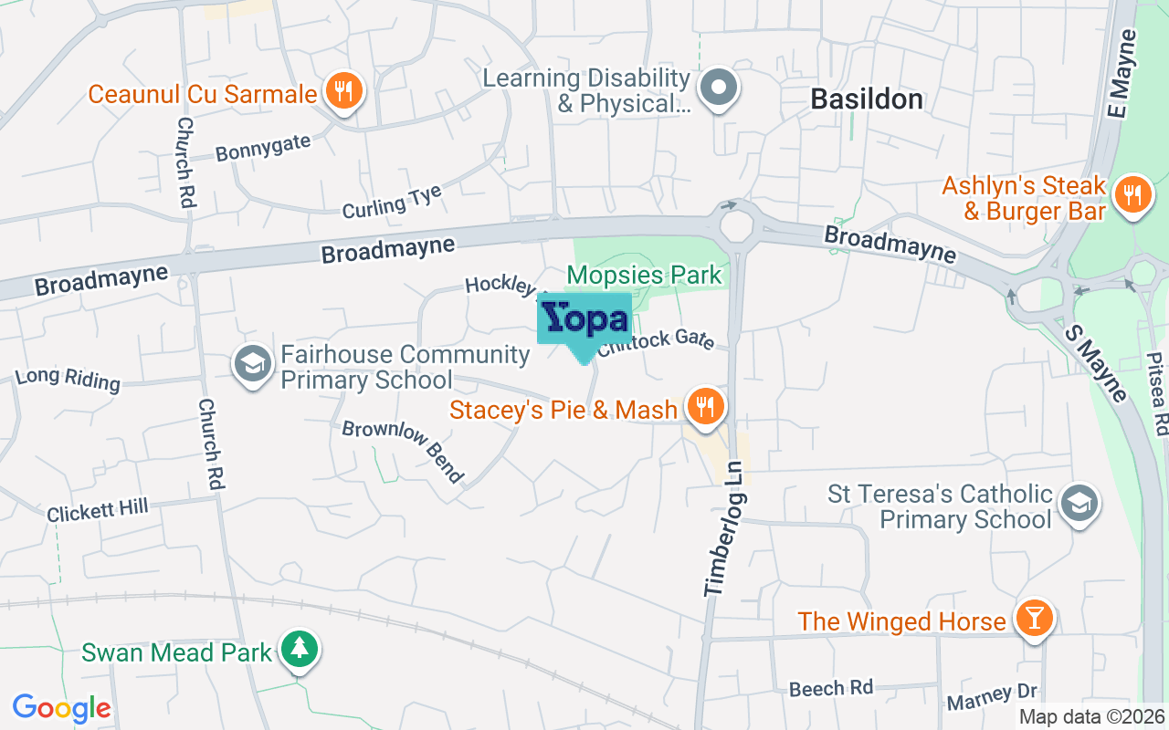 Map showing the location of SS14 1RP
