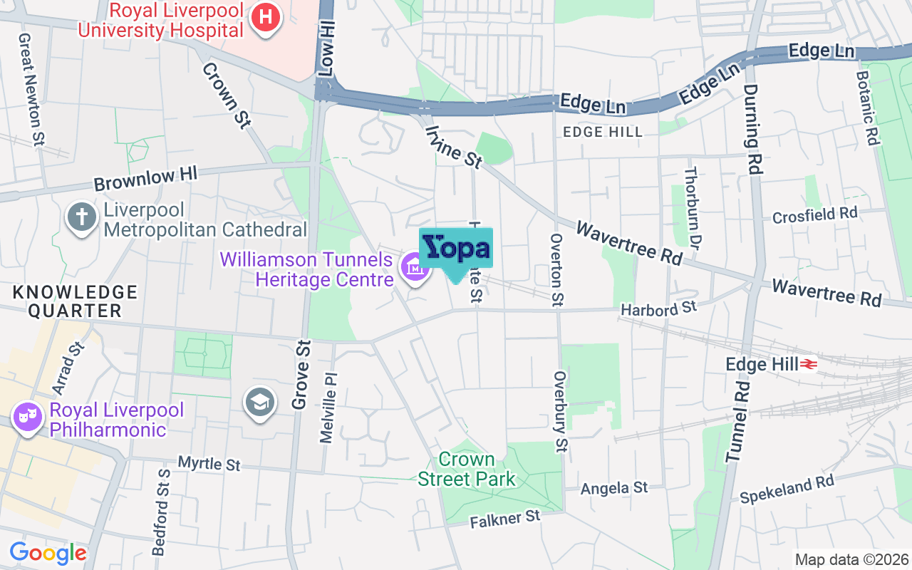 Map showing the location of L7 3EN