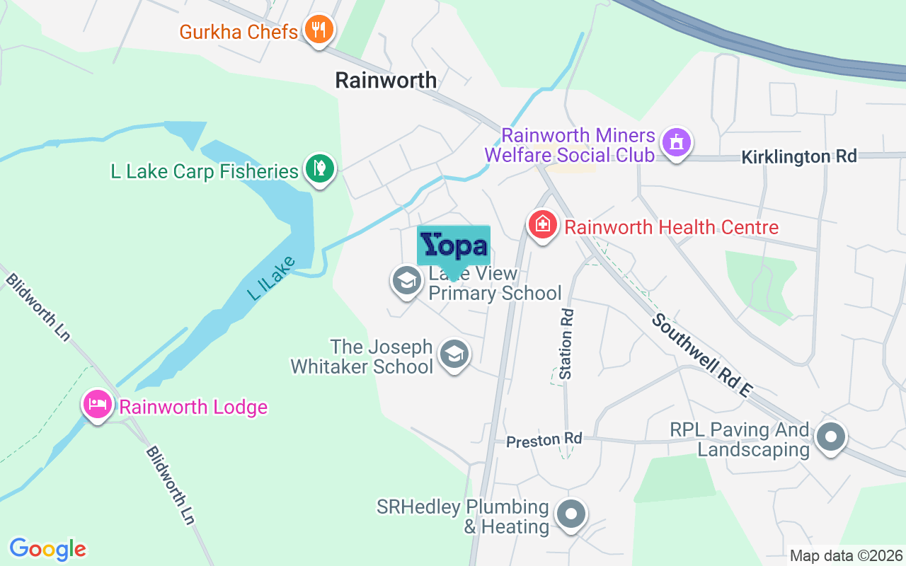 Map showing the location of NG21 0DX