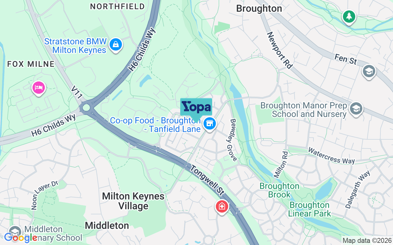Map showing the location of MK10 9NF