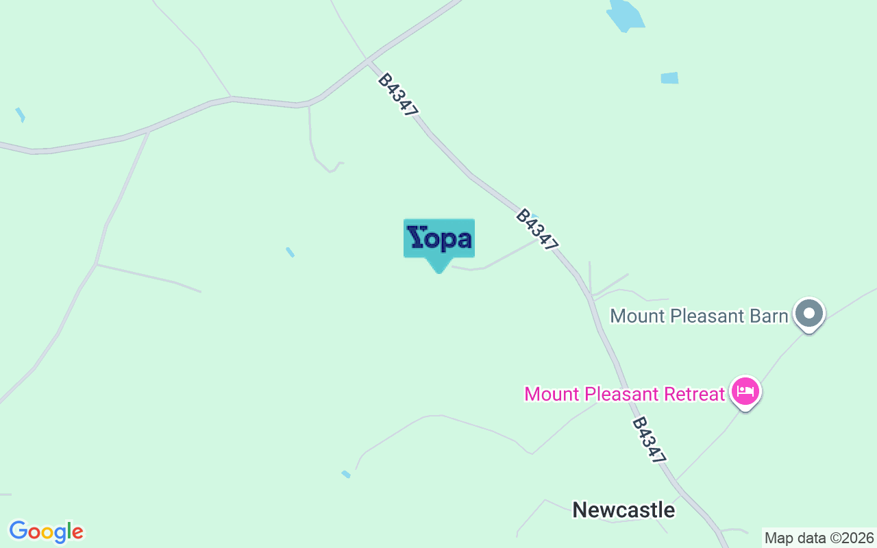 Map showing the location of NP25 5NU