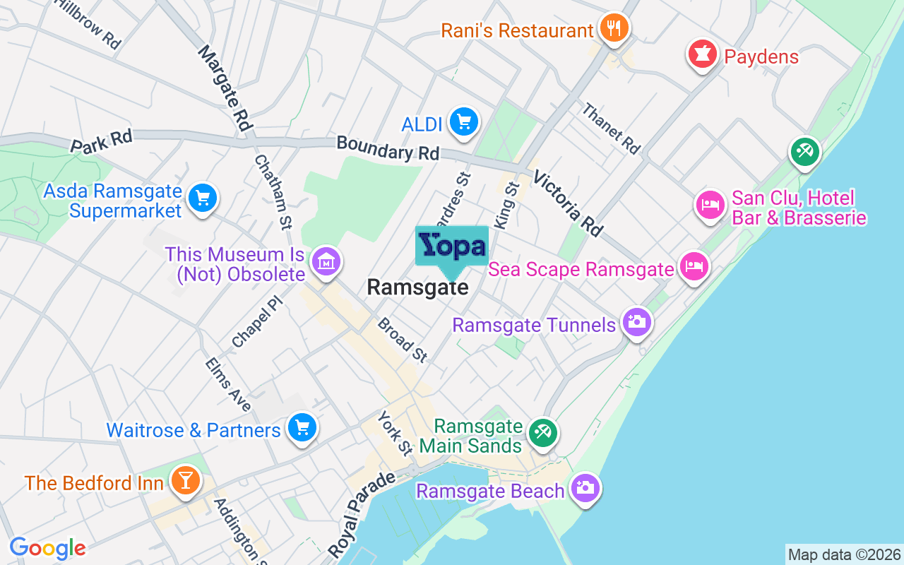 Map showing the location of CT11 8NL