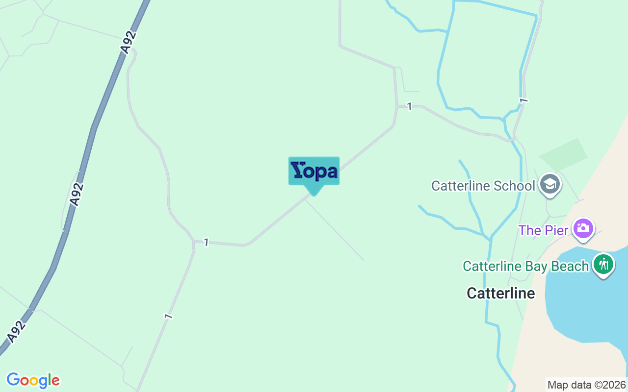 Map showing the location of AB39 2TY
