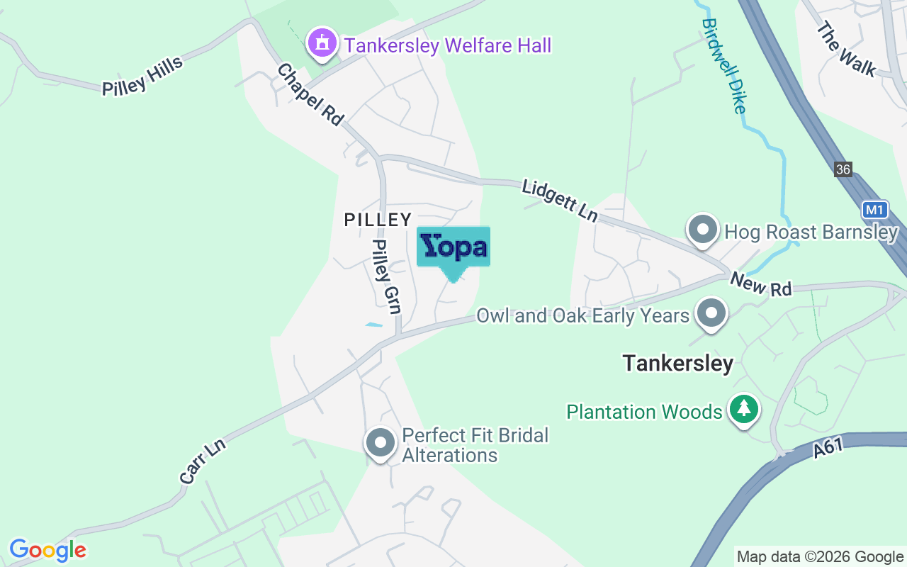 Map showing the location of S75 3AZ