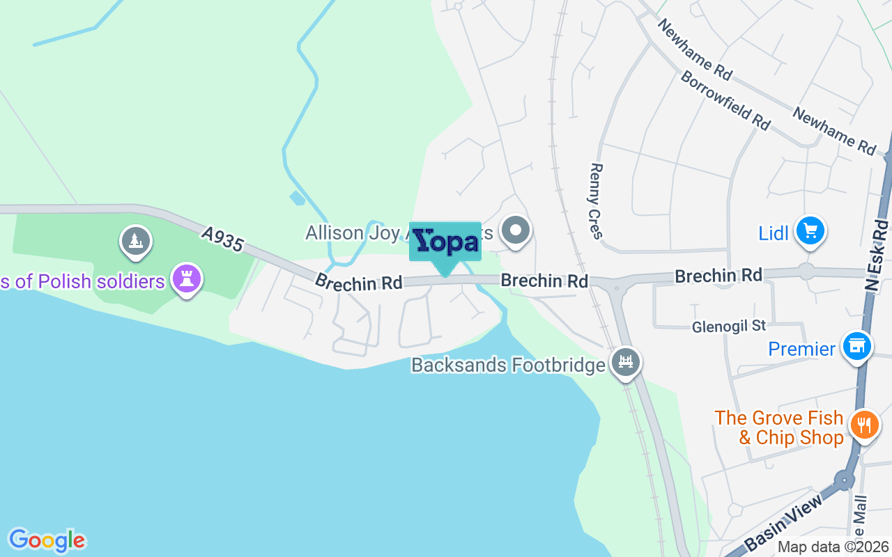 Map showing the location of DD10 9LX