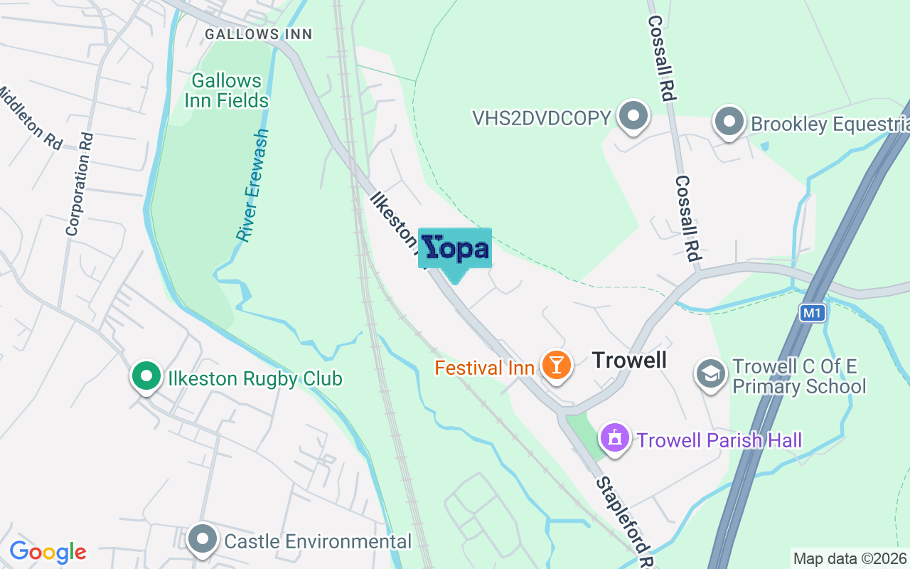 Map showing the location of NG9 3PX