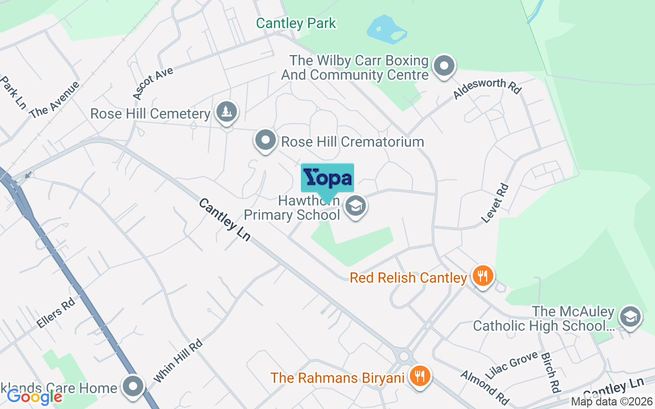 Map showing the location of DN4 6LQ