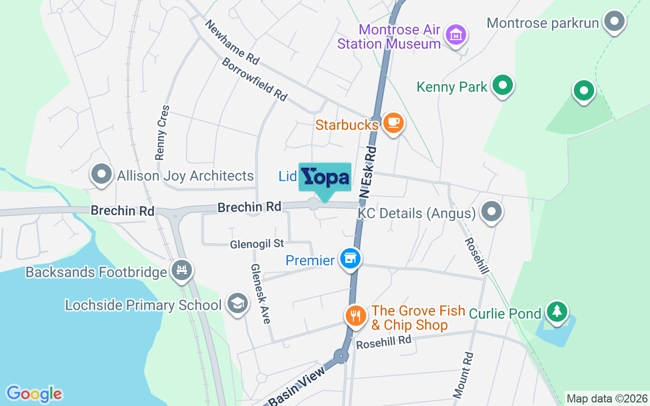Map showing the location of DD10 9FH