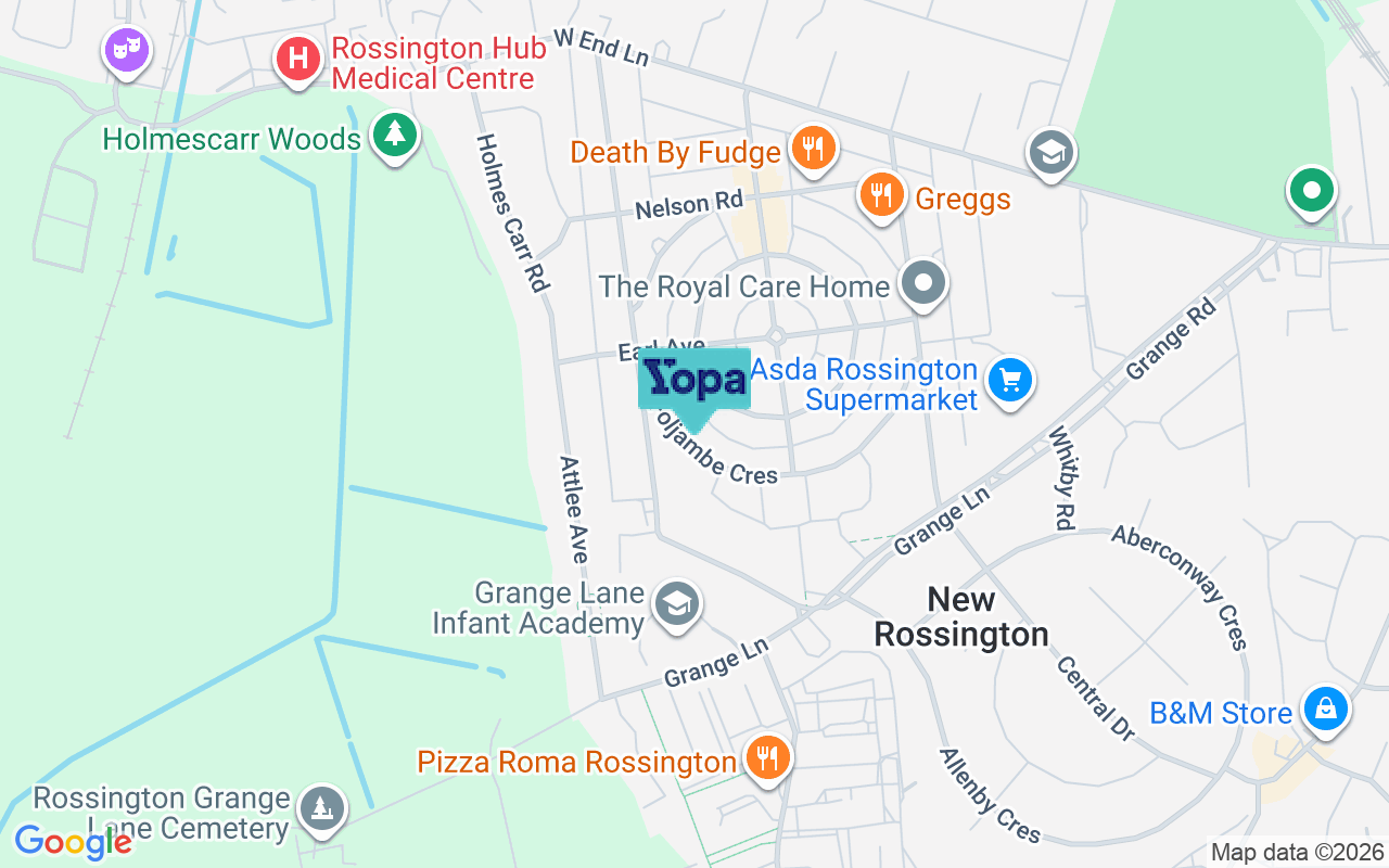 Map showing the location of DN11 0SX