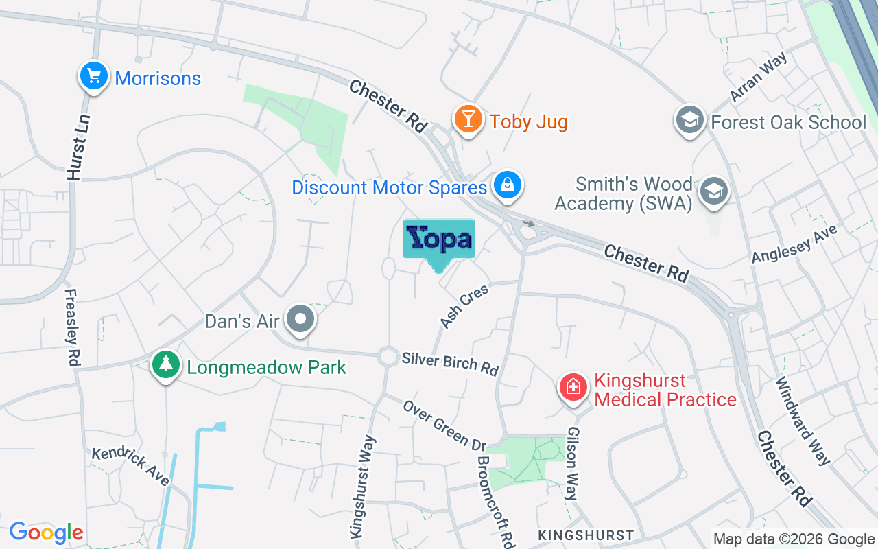 Map showing the location of B37 6AP
