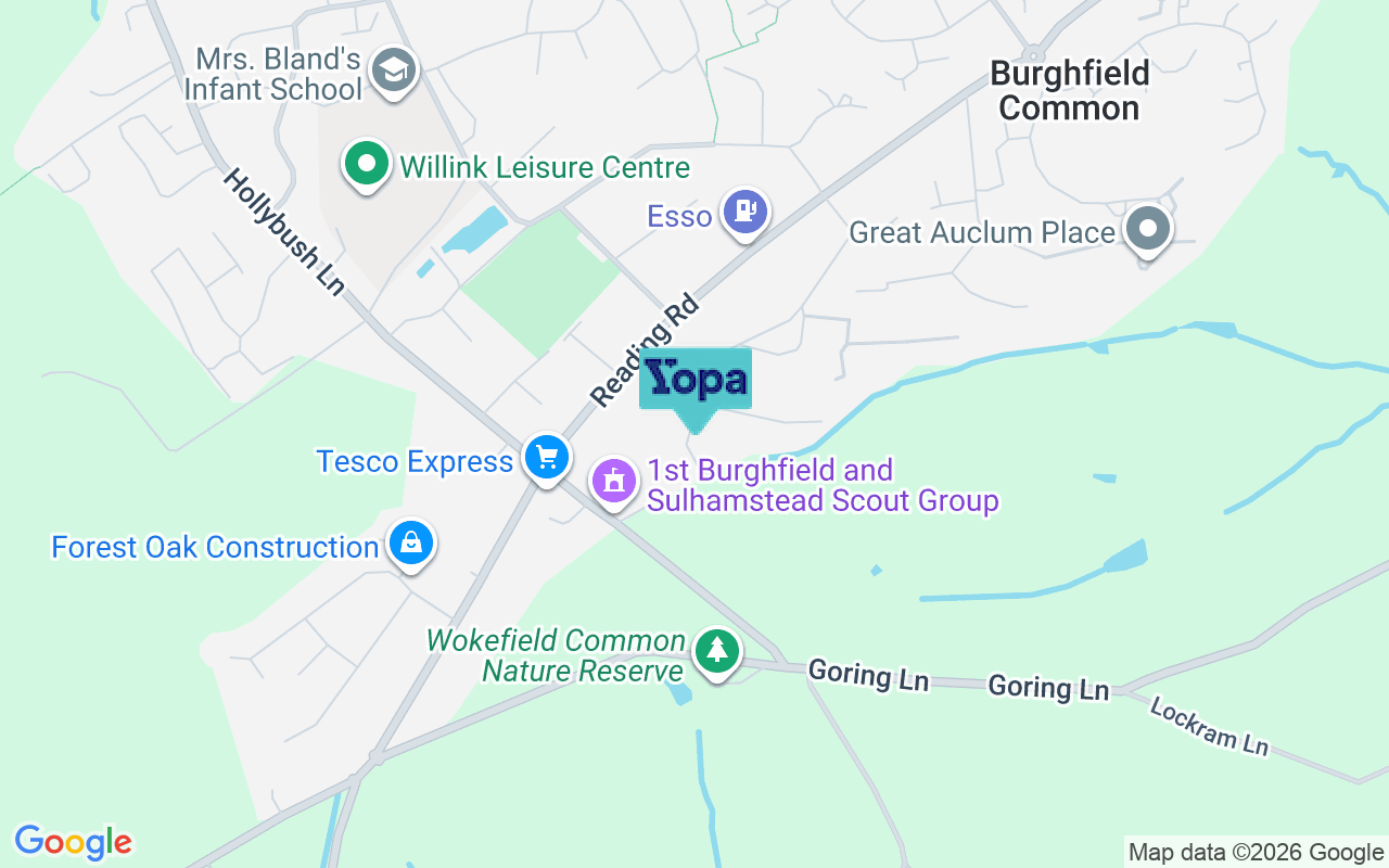 Map showing the location of RG7 3DN