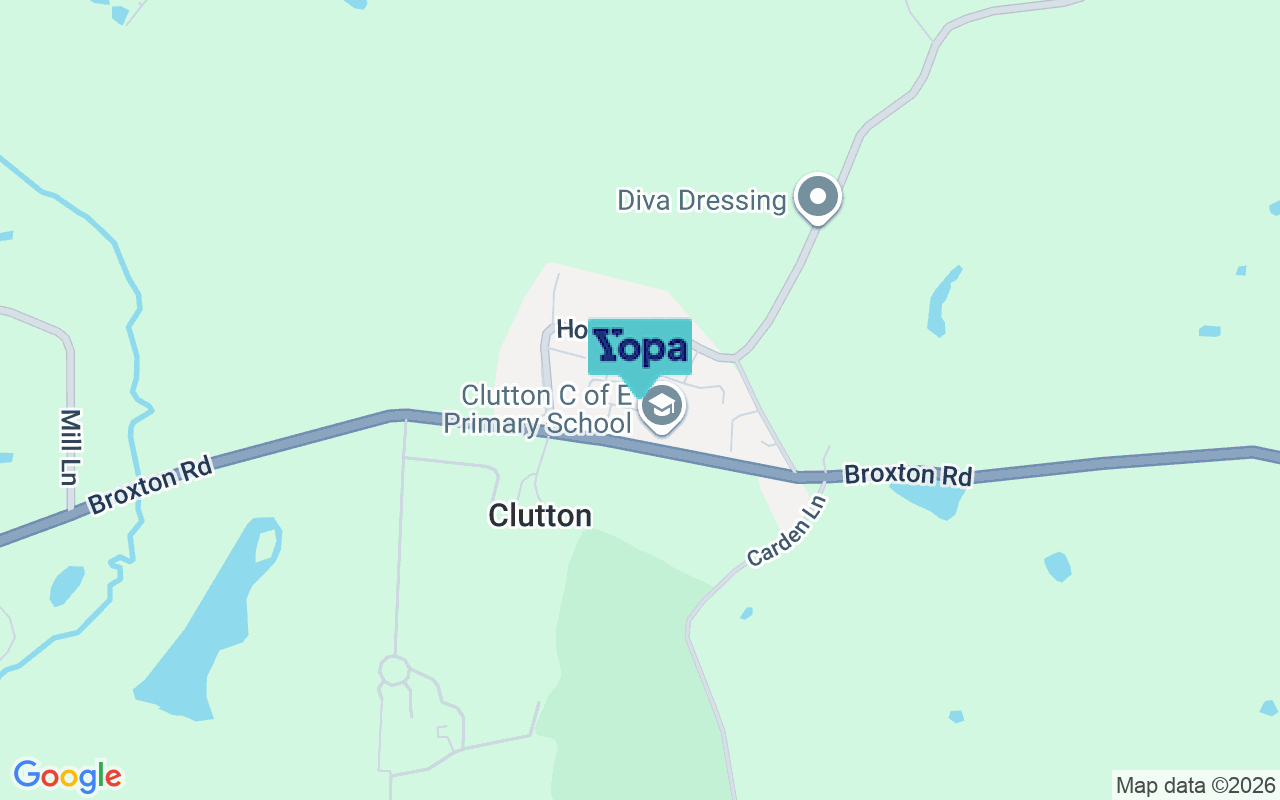 Map showing the location of CH3 9SG
