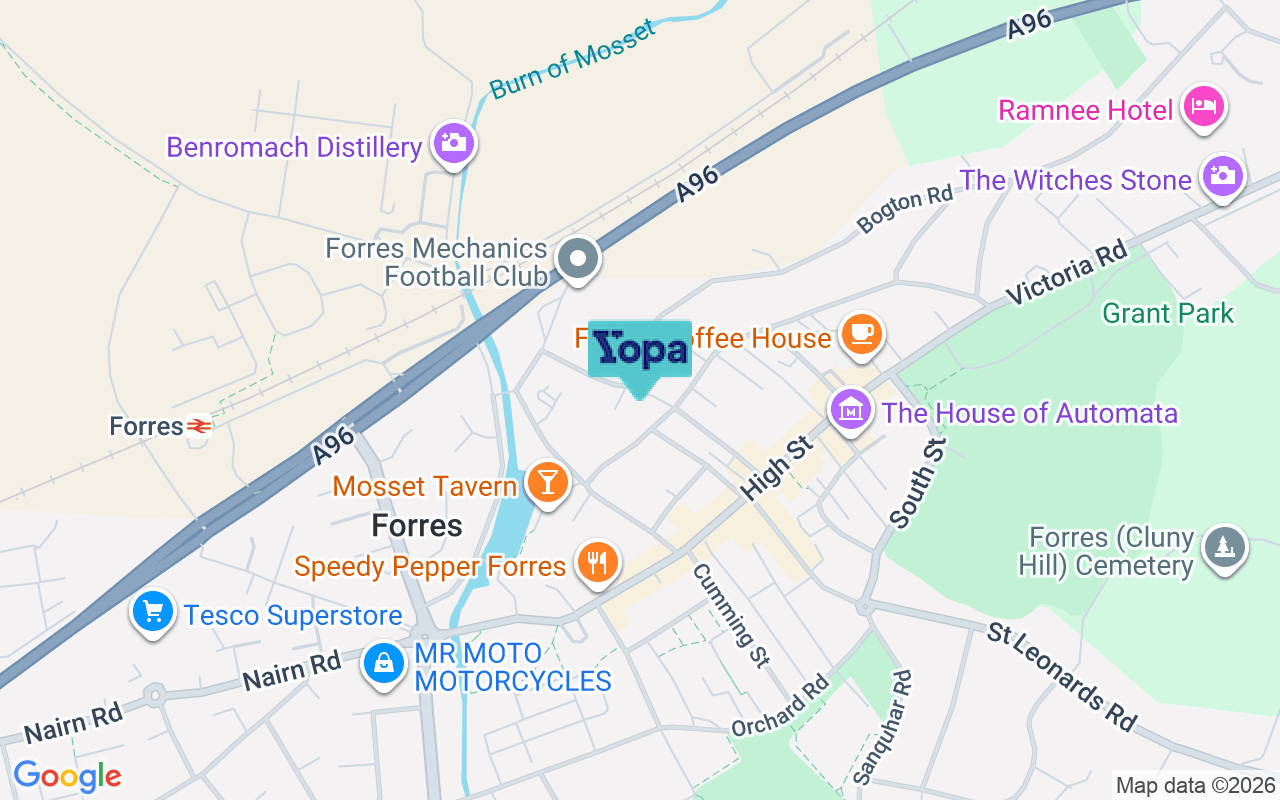 Map showing the location of IV36 1AP