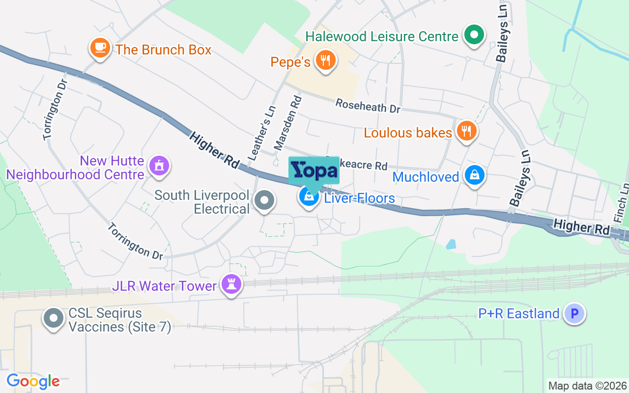 Map showing the location of L26 9UE