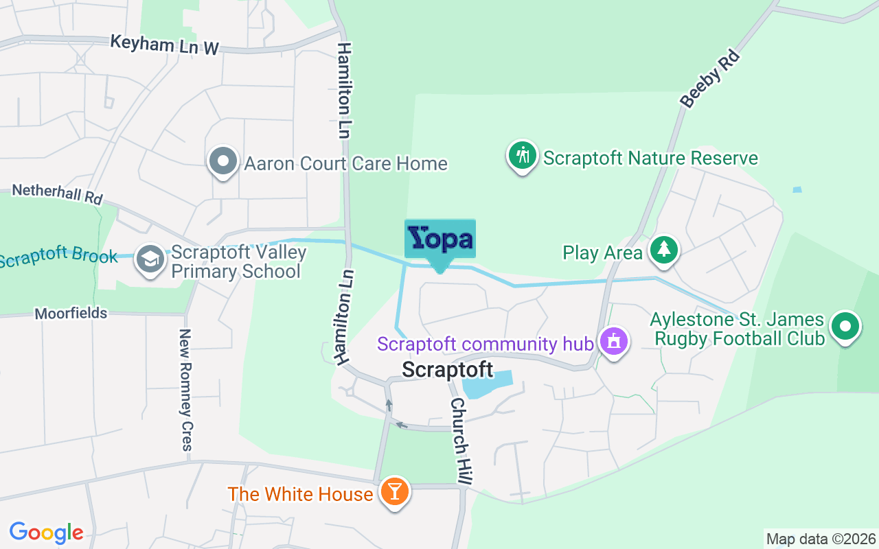 Map showing the location of LE7 9SY