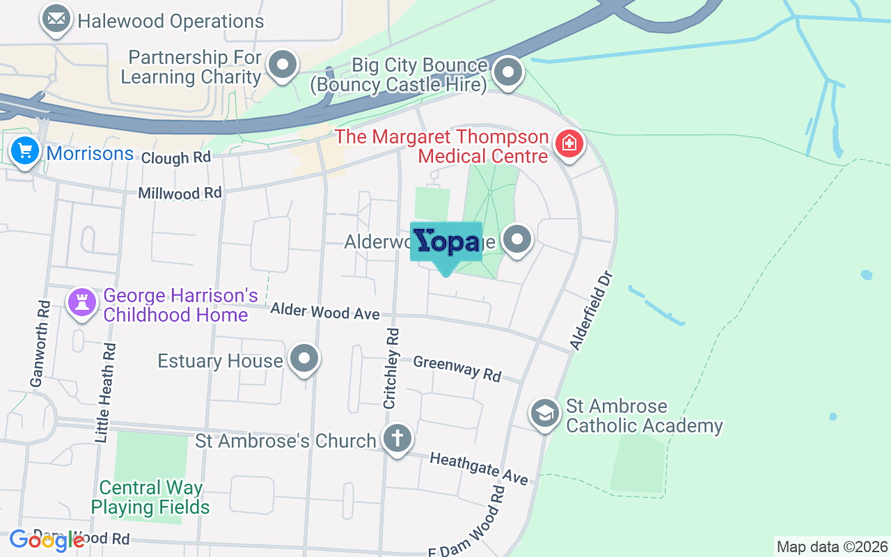 Map showing the location of L24 6SB