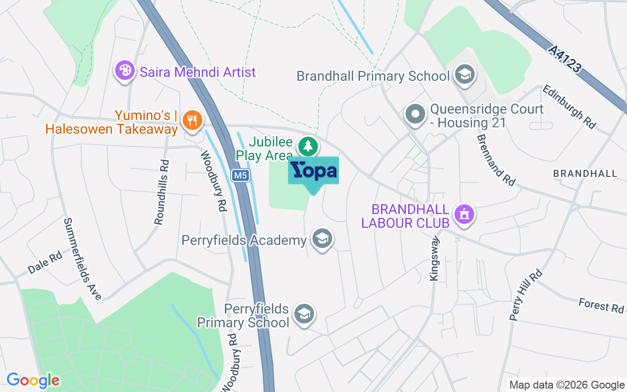 Map showing the location of B68 0RQ