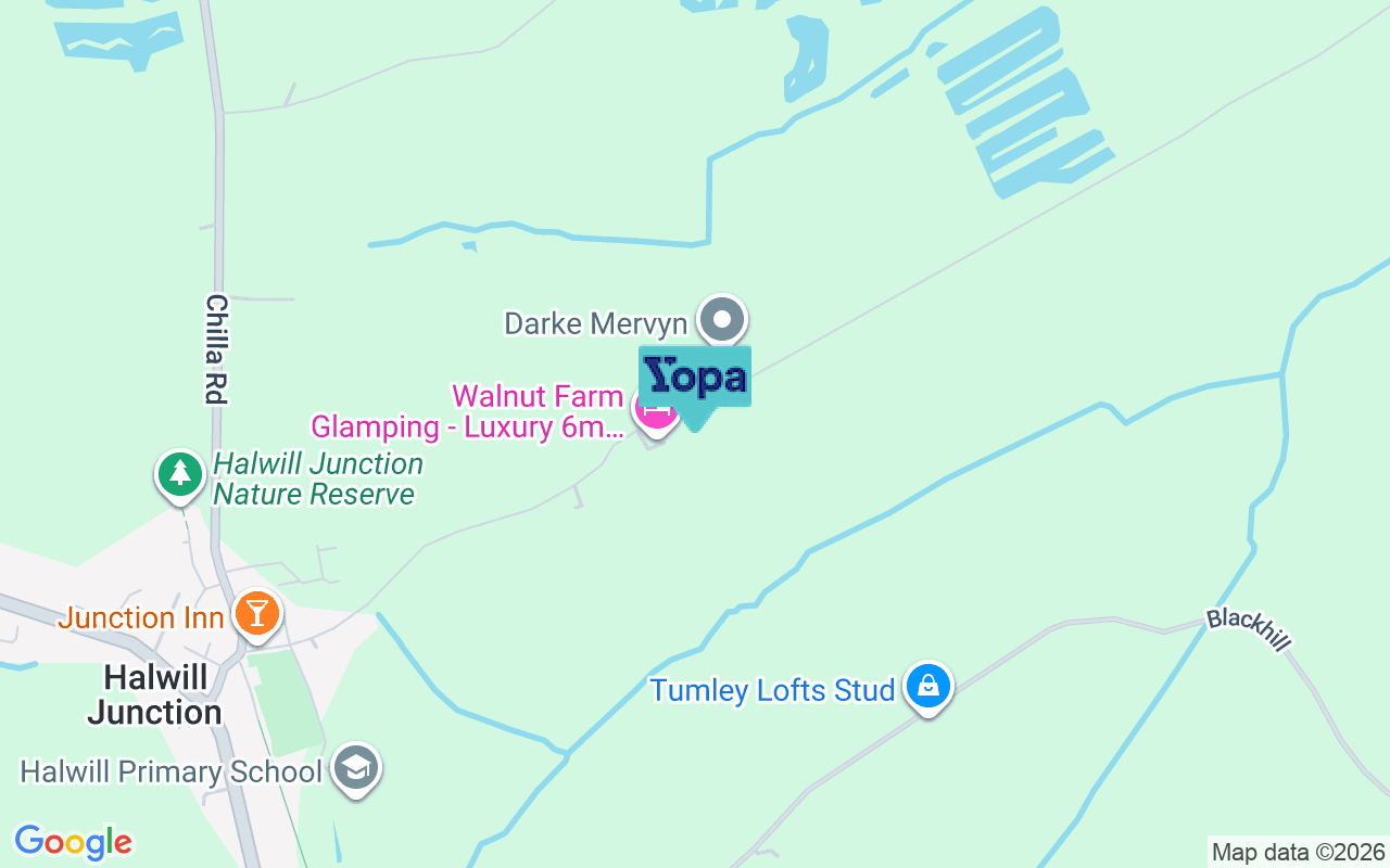 Map showing the location of EX21 5XU