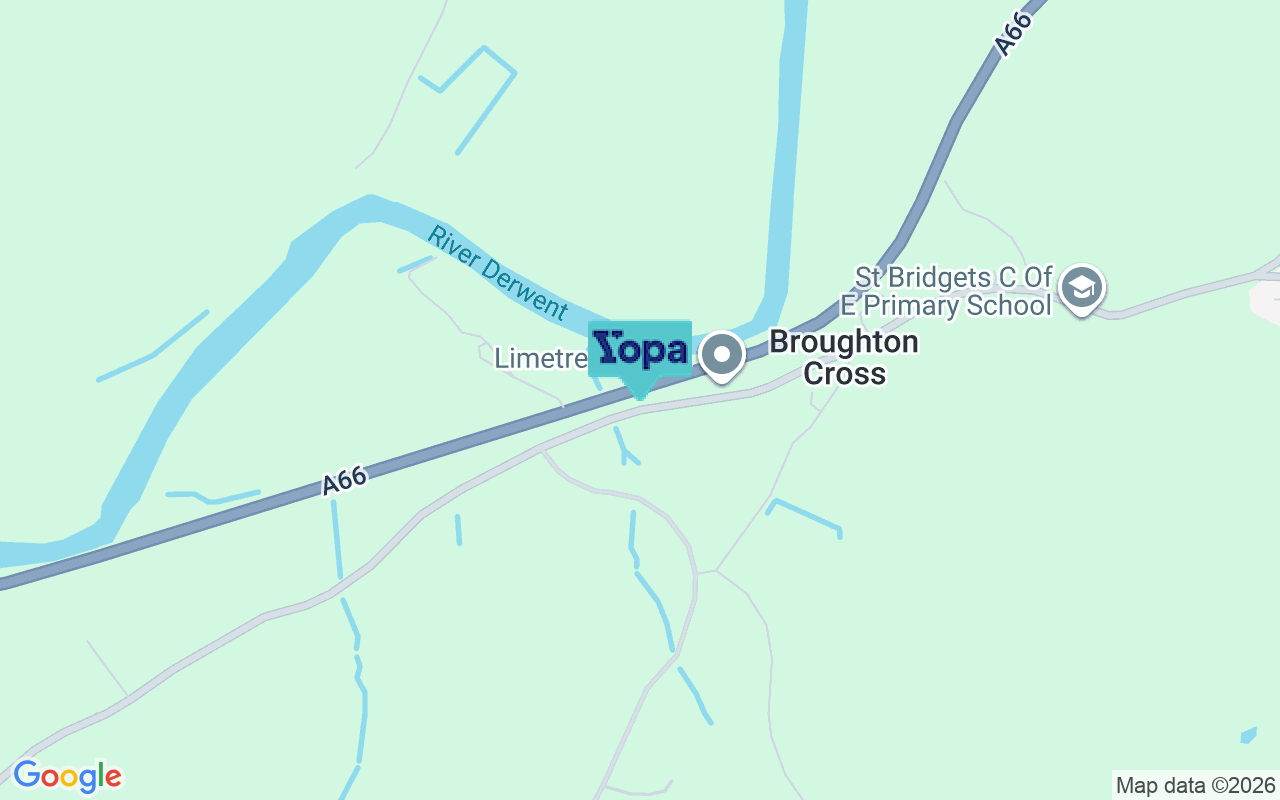 Map showing the location of CA13 0UX
