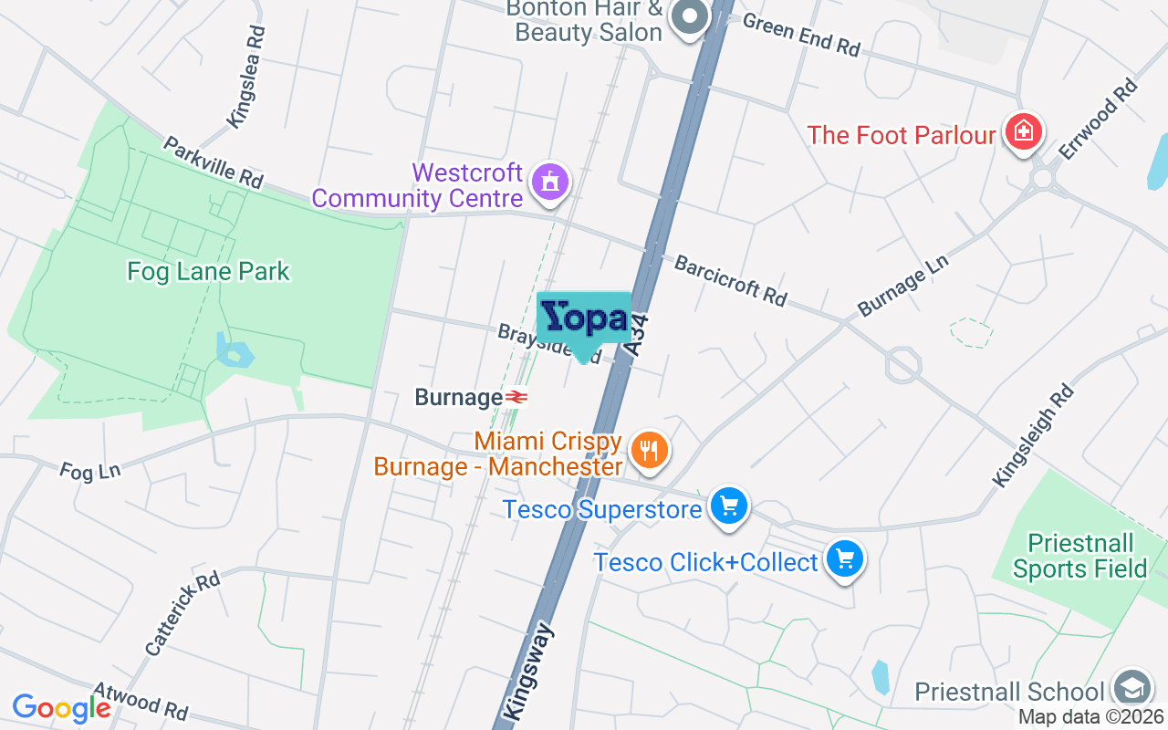Map showing the location of M19 1ST