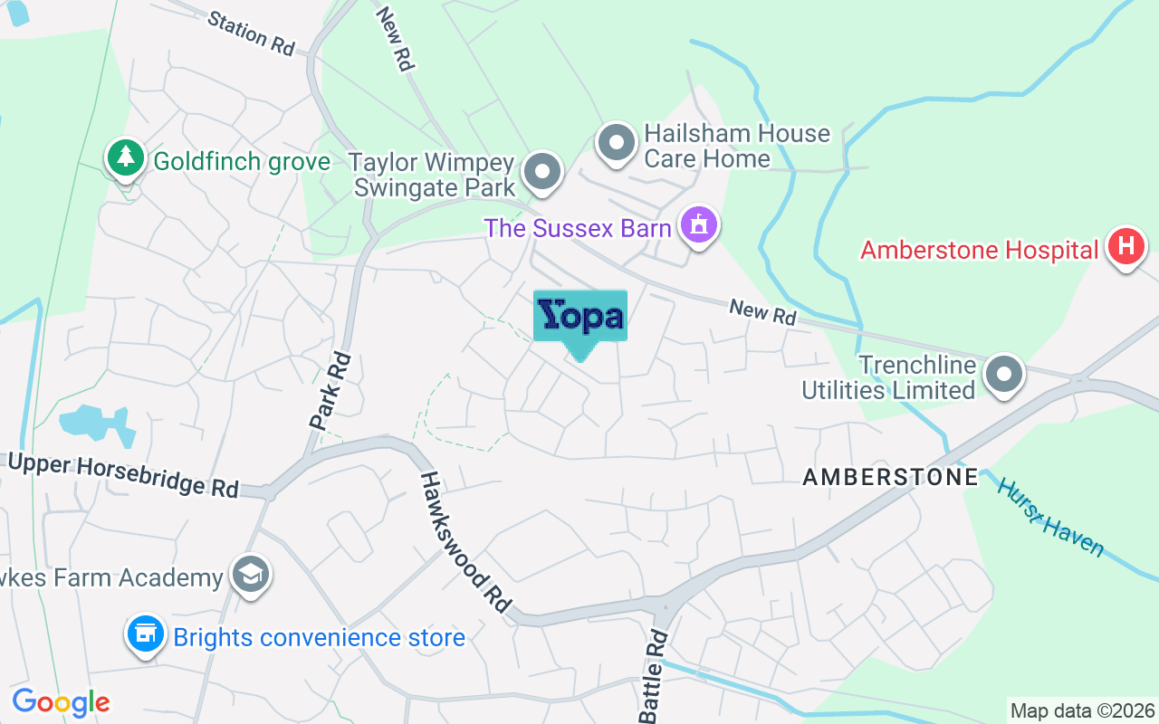 Map showing the location of BN27 4FL