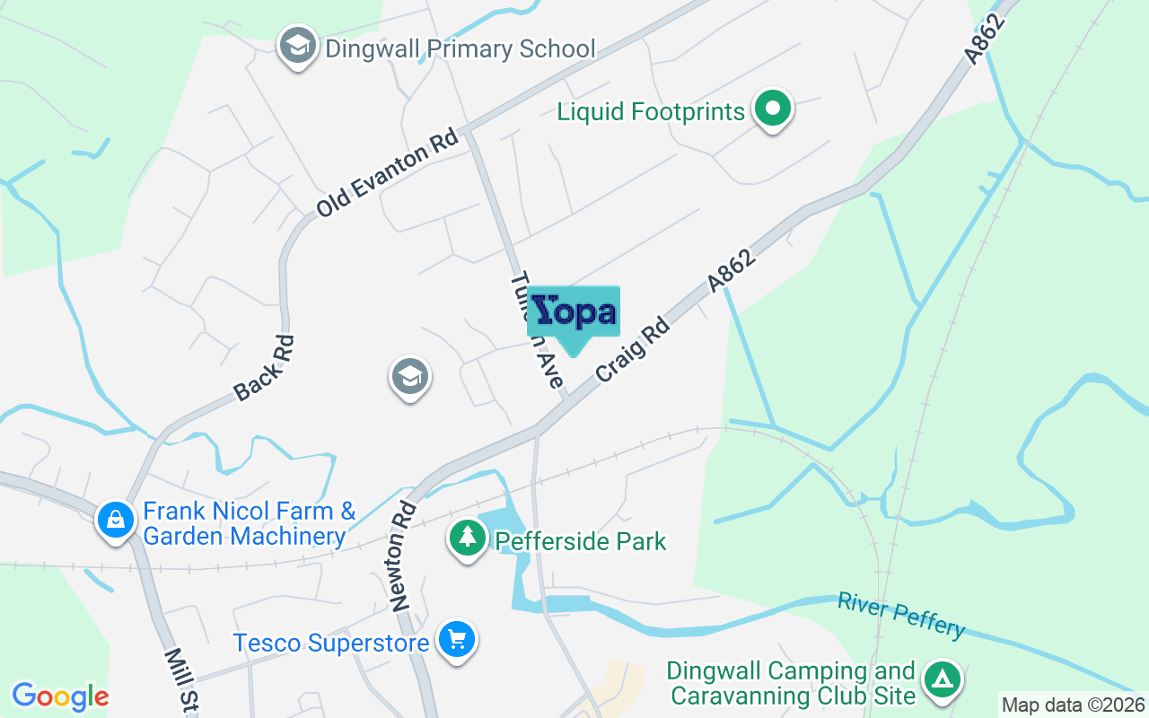 Map showing the location of IV15 9LF