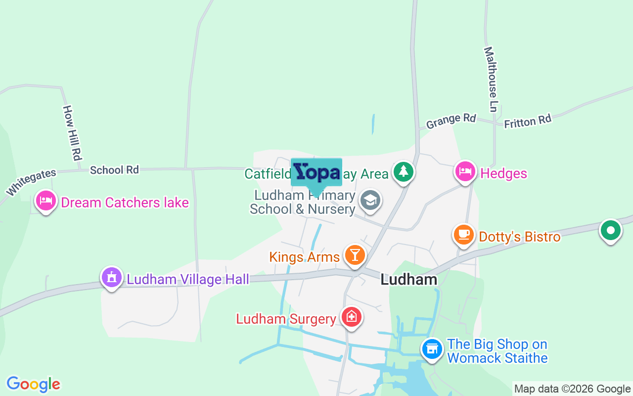 Map showing the location of NR29 5QN