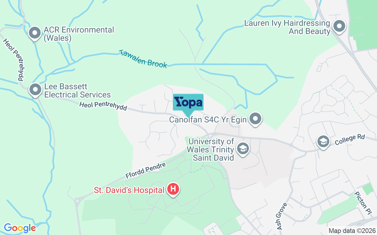 Map showing the location of SA31 3ER