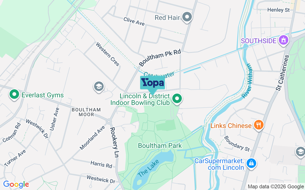 Map showing the location of LN6 7SR