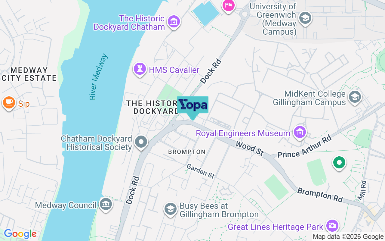 Map showing the location of ME7 5RX