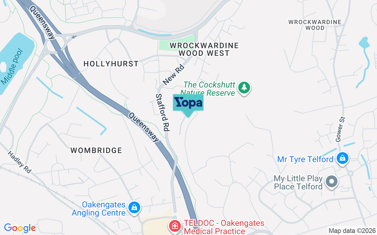 Map showing the location of TF2 6LH