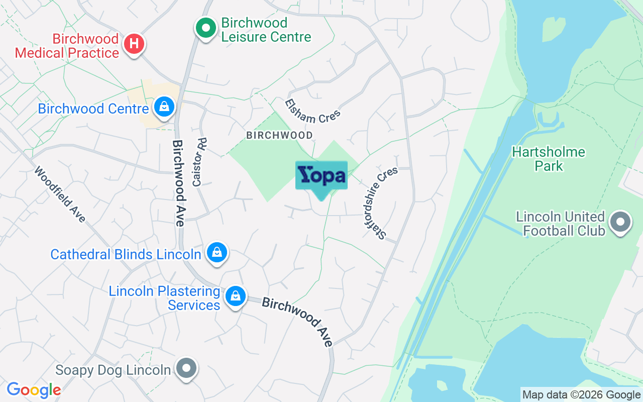 Map showing the location of LN6 3LU