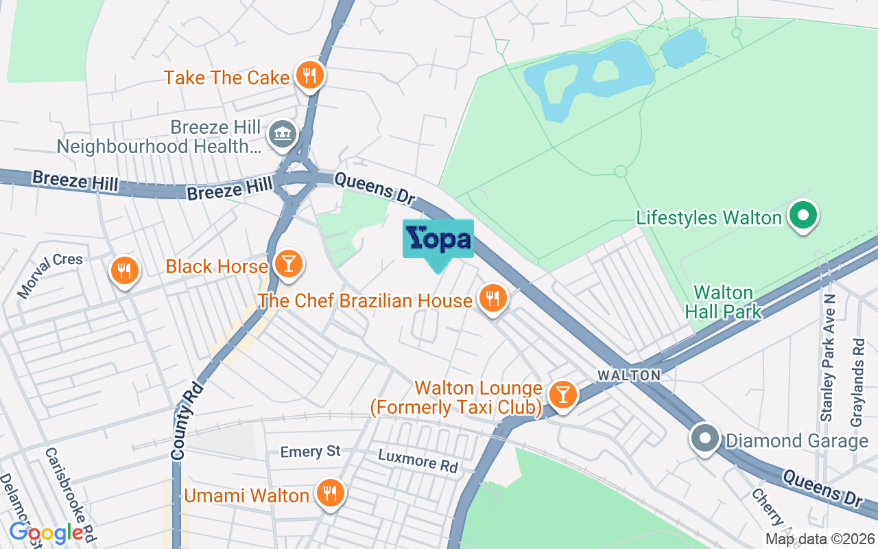 Map showing the location of L4 6TP