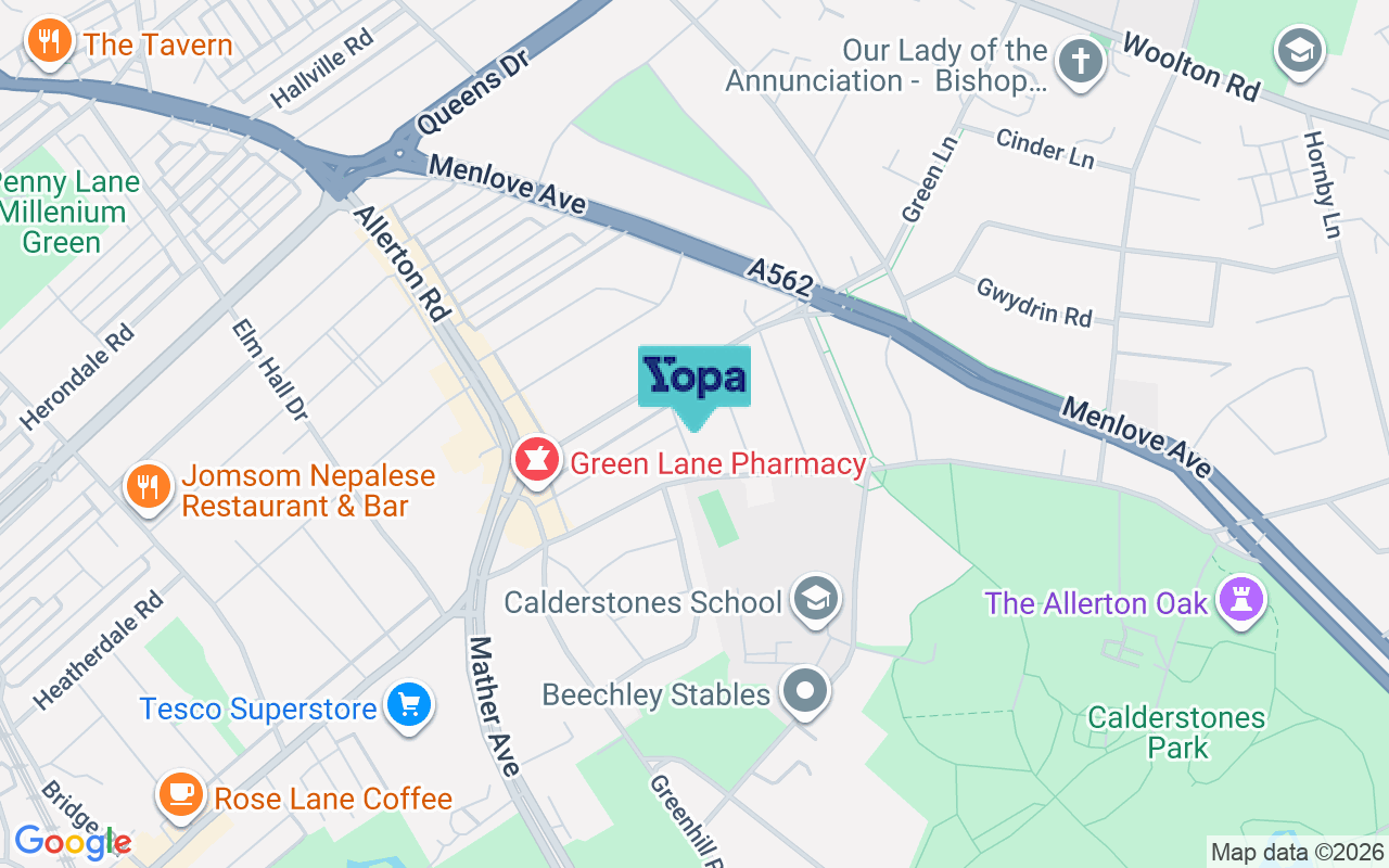 Map showing the location of L18 6JA