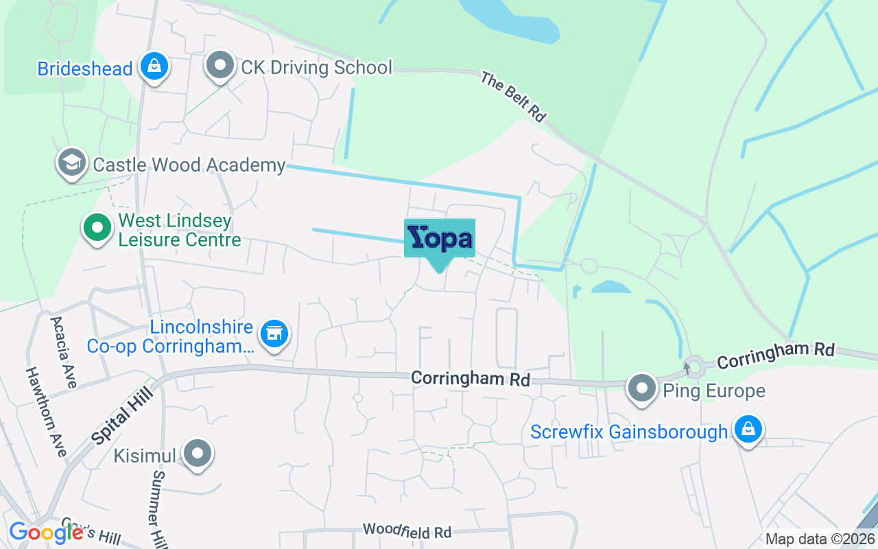 Map showing the location of DN21 1ZR