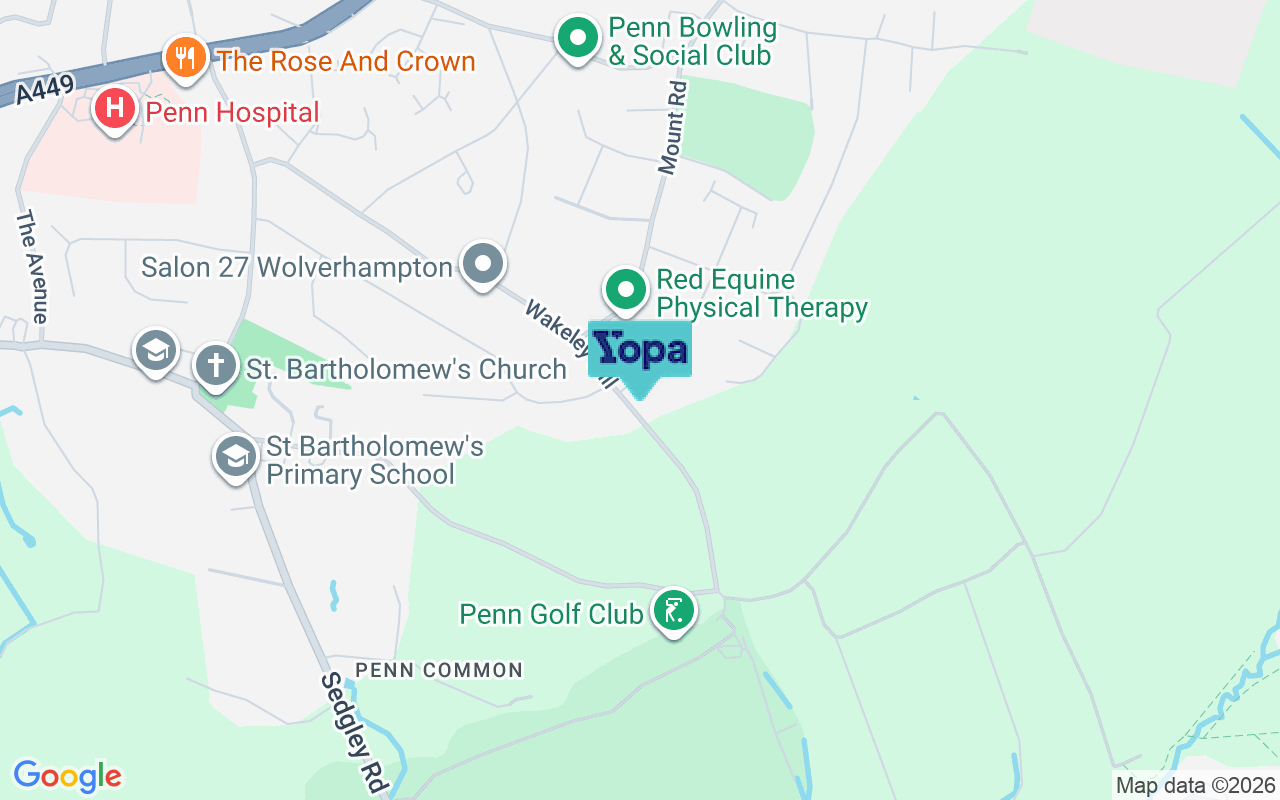 Map showing the location of WV4 5RE
