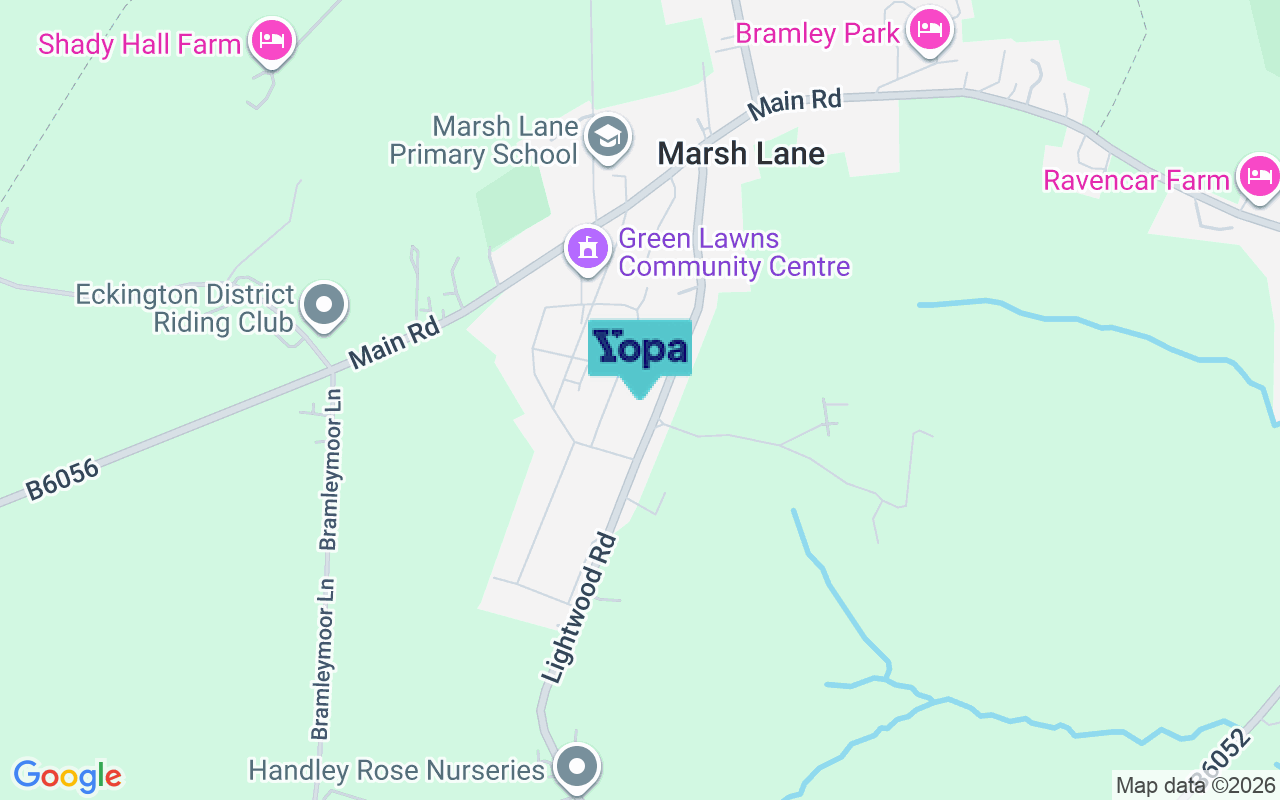 Map showing the location of S21 5RG