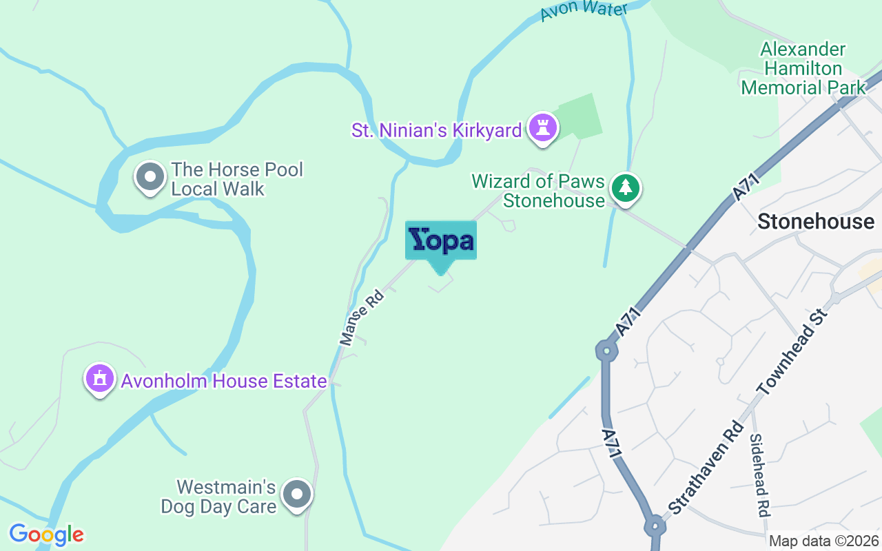 Map showing the location of ML9 3NX