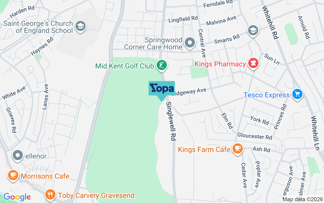 Map showing the location of DA11 7RN