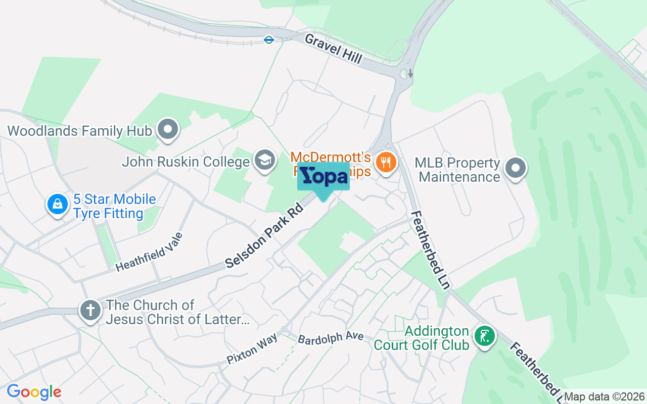 Map showing the location of CR0 9JX