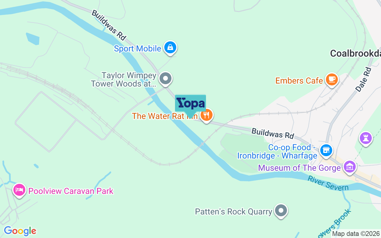 Map showing the location of TF8 7BJ