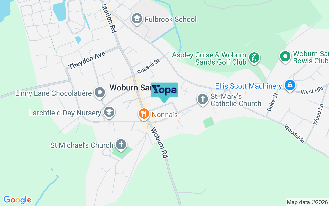 Map showing the location of MK17 8NQ