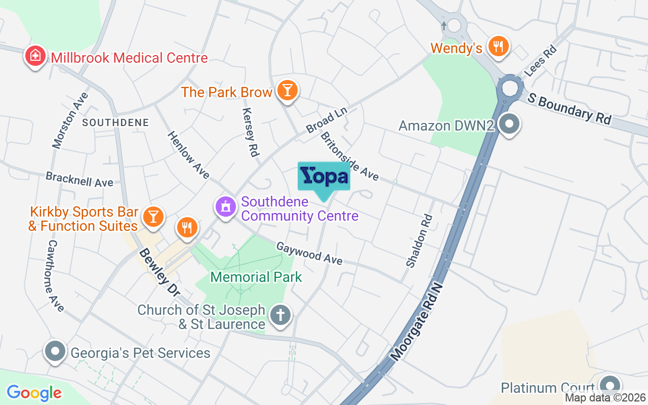 Map showing the location of L32 6RG