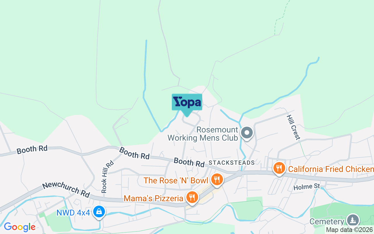 Map showing the location of OL13 0RZ