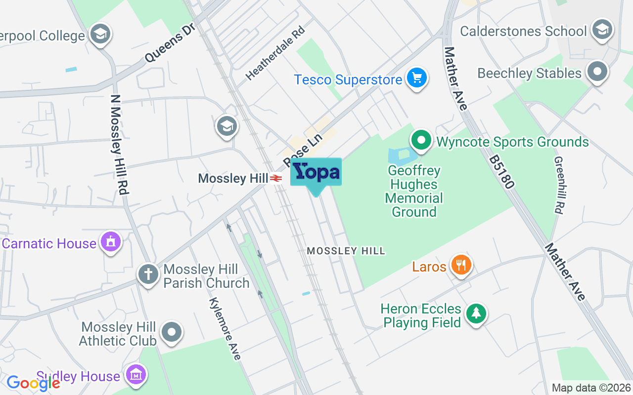 Map showing the location of L18 7JG