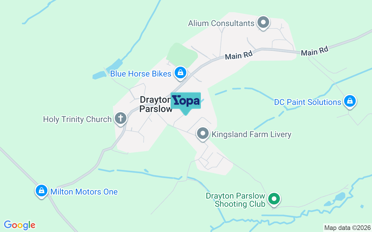 Map showing the location of MK17 0JQ