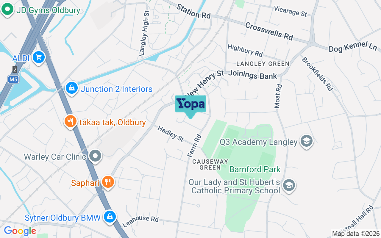 Map showing the location of B68 8QY