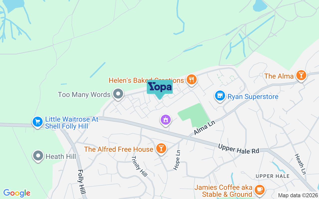 Map showing the location of GU9 0EF