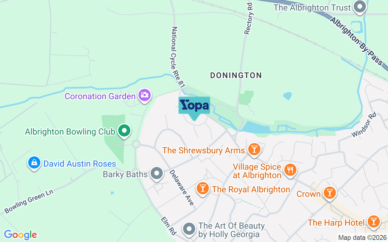 Map showing the location of WV7 3EN