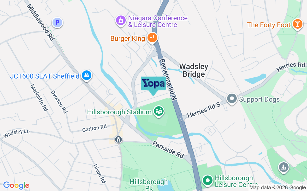 Map showing the location of S6 1SB